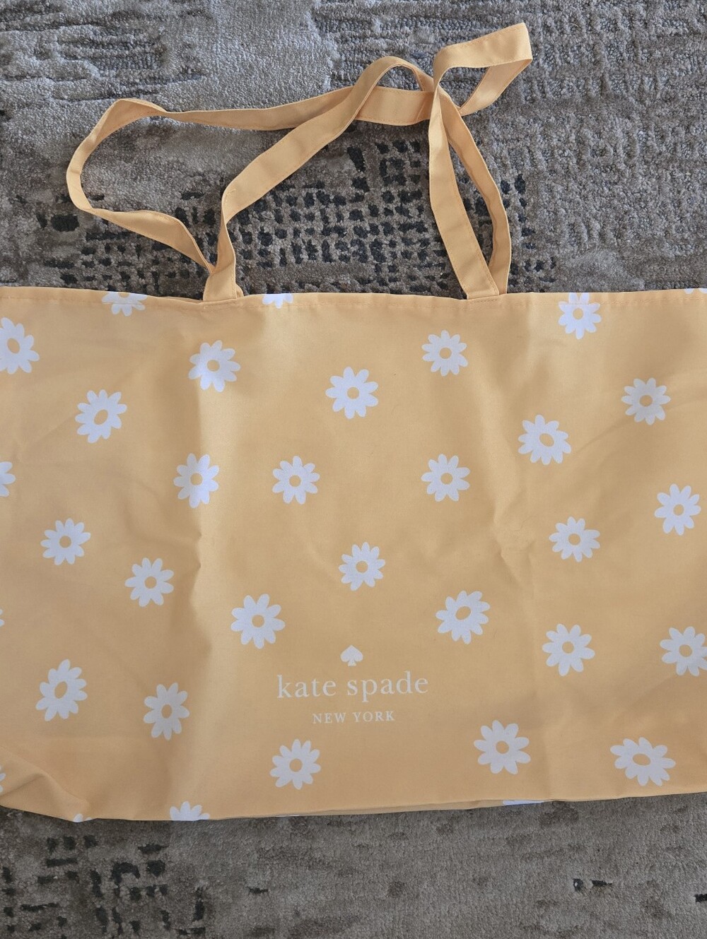 kate spade Yellow Daisy Tote with White Flowers